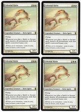 Celestial Kirin x4 4x 2005 Saviors of Kamigawa PLAYSET White Creature MTG NM AZ1