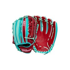 Wilson Fall 2025 A2K® Baseball Gloves Teal/Seafoam/Red Outfield - 12.5