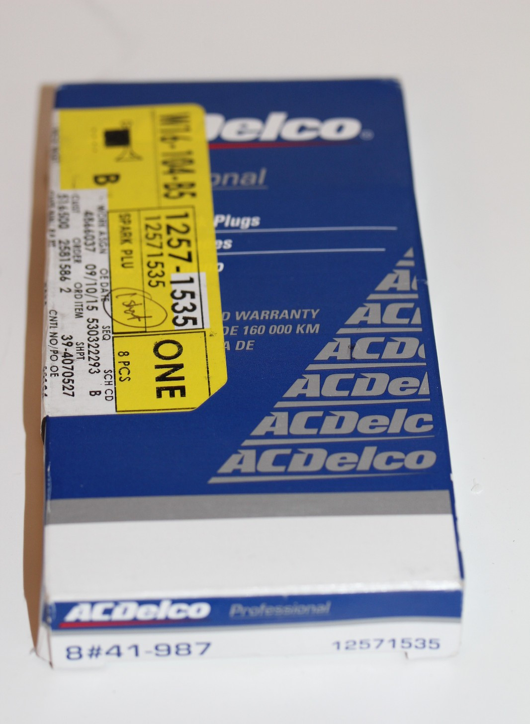 8 REAL ACDelco #41-987 PLATINUM SPARK PLUGS #12571535 FREE SHIPPING  RETURNS