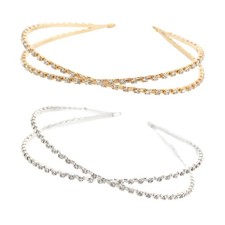 Chic Hair Accessory Dainty Rhinestone Inlayed Headband for Fashion Enthusiasts