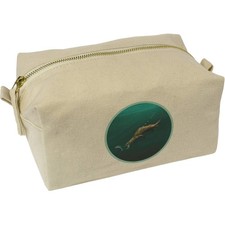 Kulturtasche / Schminkkoffer aus Canvas "Otter Underwater" (CS00037861)