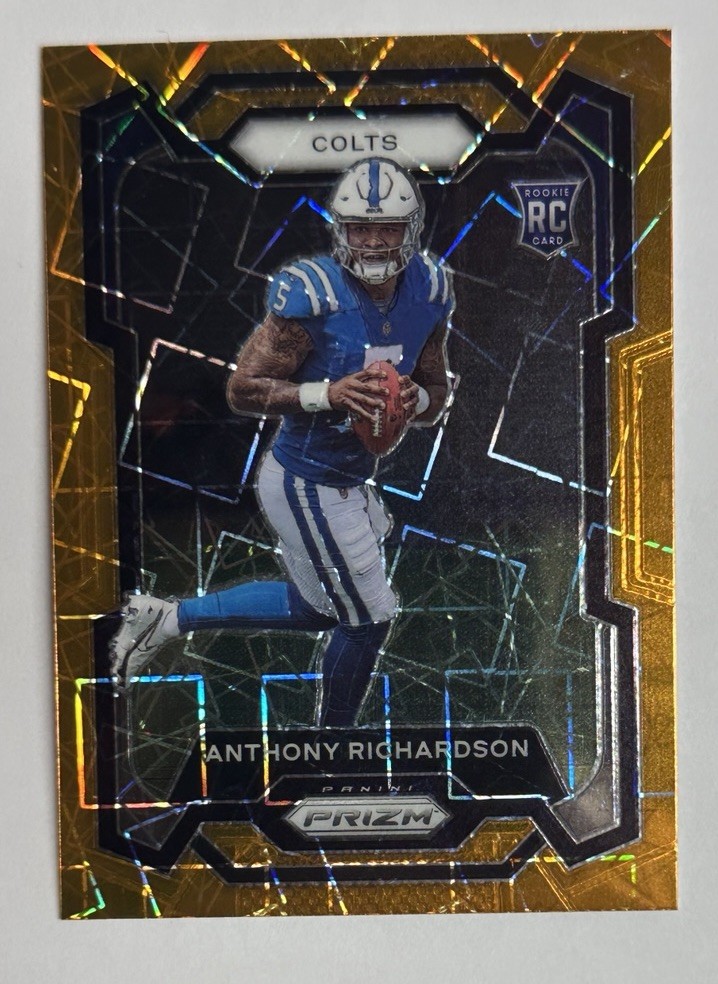 2023 Panini Prizm Orange Lazer Anthony Richardson Rookie RC #343