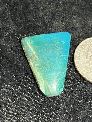 Gem Silica Sagenite Cab 23ct Ray Mine Blue Ice Top Quality Gemstone AAAA Grade