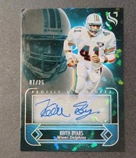 2024 KEITH BYARS PANINI SILHOUETTE CRACKED ICE AUTO SSP /25 MIAMI DOLPHINS NM/MT