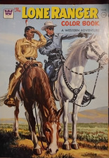 Vintage 1975 Whitman Adventures of the Lone Ranger Coloring Book