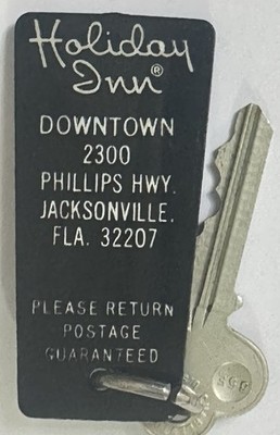 Holiday Inn Downtown 2300 Phillips Hwy. Jacksonville, FL Hotel Room Key #274