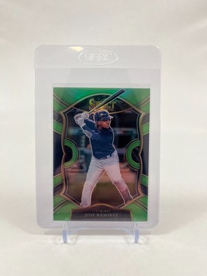 2021 Panini Select - Jose Ramirez #43 Concourse Green Prizm SN /99 Guardians