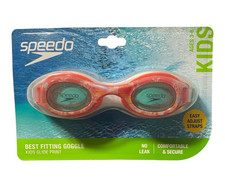 Speedo Kids Glide Print Goggle - For Ages 3-6 - Orange Tropical