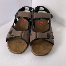 Men's Brown Sport Sandals Adjustable Straps Outdoor Trail All Season Comfort 10