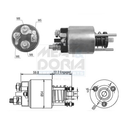 Meat & Doria Magnetschalter Starter FüR BMW 3Er Cabriolet E46 320 Ci 330 E30-image