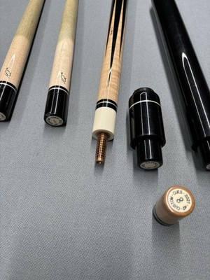 Custom Pool Cue | iQ Hand Crafted in 2021 | Two Schafts | Two Extensions |