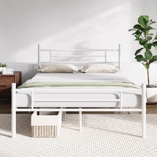 Full Size Bed Frame with Headboard and Footboard, 14 Inch Metal Platform Bed ...