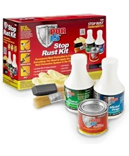 Original Stop Rust Kit, Non-Porous Coating Seals/ Protects- Gloss Black FREE S&H