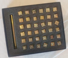Craftool Co Alphabet & Number Leather Stamp Set~1/4"~Solid~#8134
