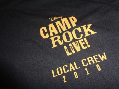 Disney Camp Rock Live! Local Crew 2010 Tour T-Shirt Size XL