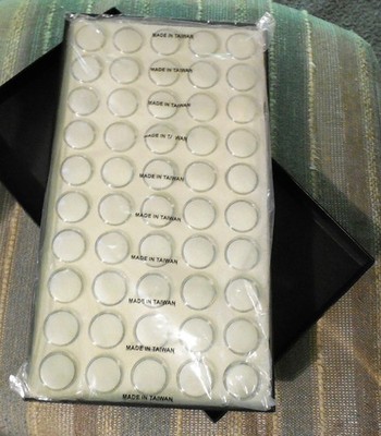 Cosmetic Jewelry Sample Display Lid 50 Clear Plastic Containers Compartment Box