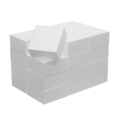 4X4X2 Inch Craft Foam Blocks 24 Pack Polystyrene Brick for Arts and Crafts, P...