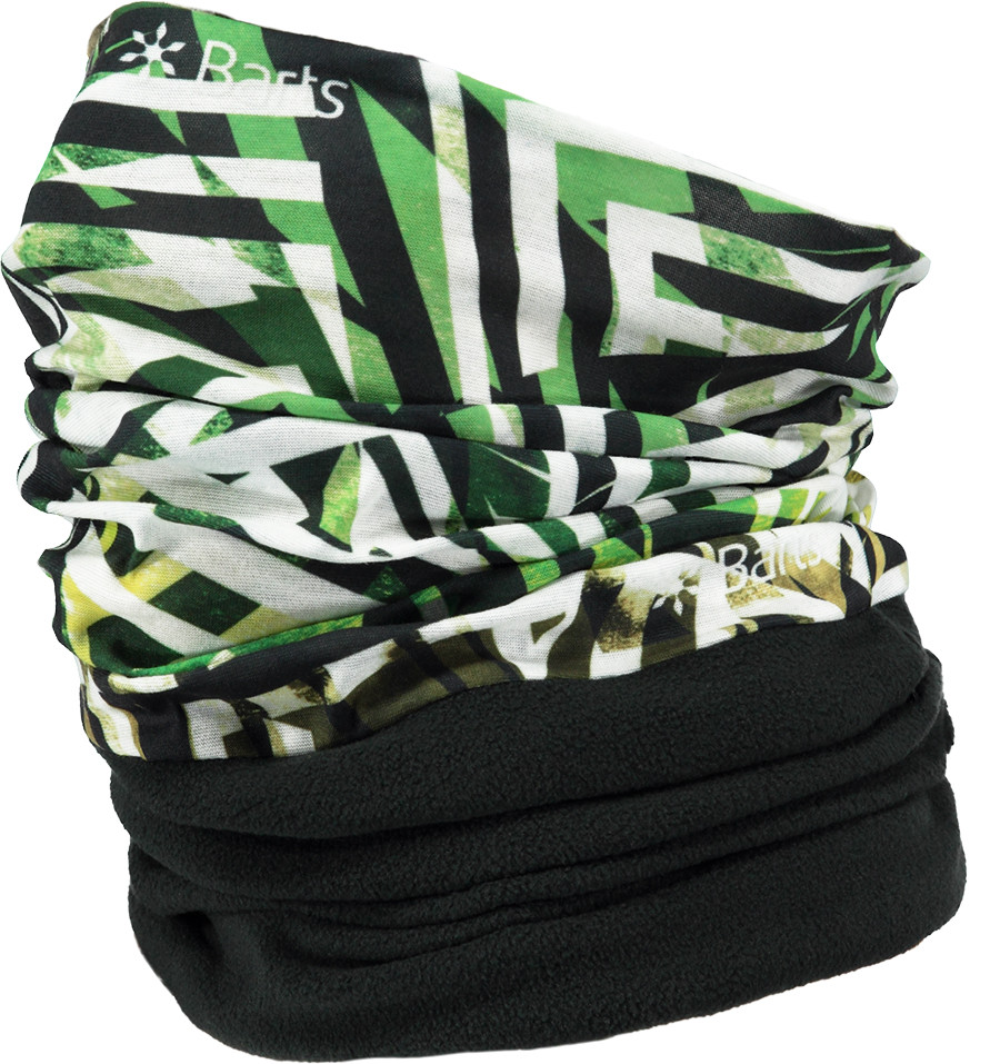 NEW BARTS GREEN GRAPHICS POLAR MULTICOL NECK WARMERS FACE MASK MULTI