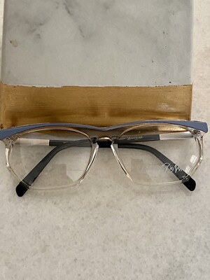 RARE NOS Vintage LEONHARD DE NEFFE 357 Unisex Eyeglasses Frames 56-16-110 BLUE