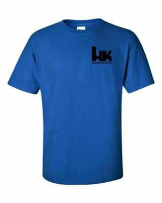 #ad Heckler and Koch Black Chest Logo T Shirt 2nd Amendment Pro Gun Rifle Pistol Tee $24.99