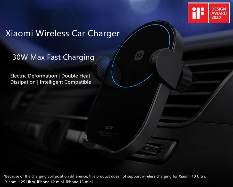 Fast Charging Xiaomi Mi Wireless Car Charger 20w Xiaomi 20w