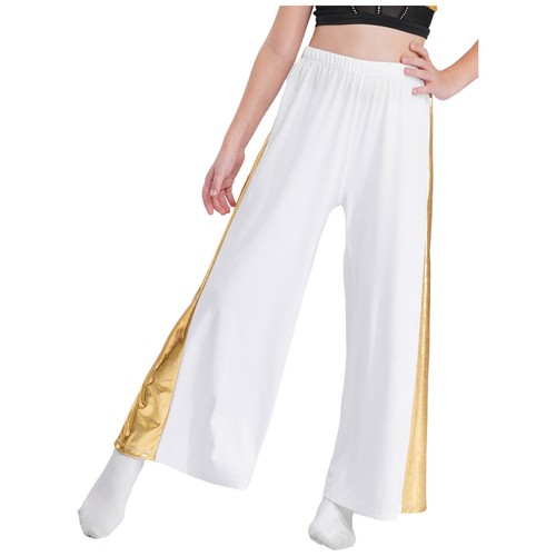 Kids Girls Dancewear Yoga Pants Ceremony Trousers Liturgical Celebration Dance - Picture 10 of 63