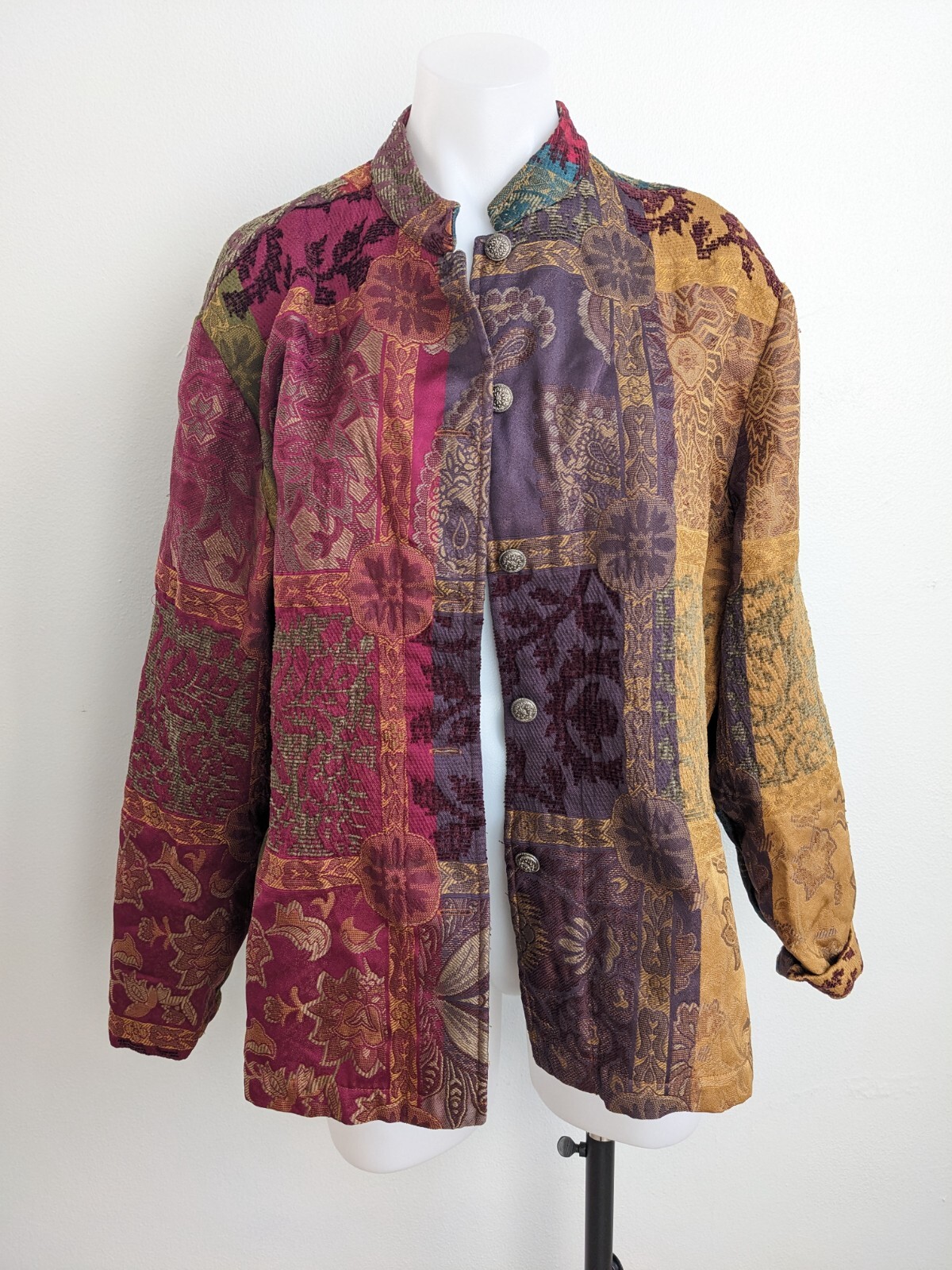 Drapers & Damons Size Large Patchwork Tribal Flor… - image 4