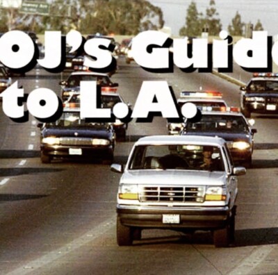 1994 OJ SIMPSON CHASE INTERRUPTS GAME 5 NBA FINALS/JUMBOTRON