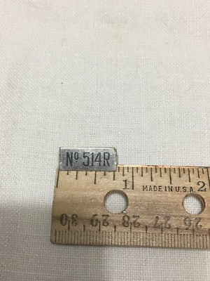 LIONEL & MTH PREWAR STD GAUGE 514R REFRIGERATOR BOX CAR NICKEL NUMBER BOARD 
