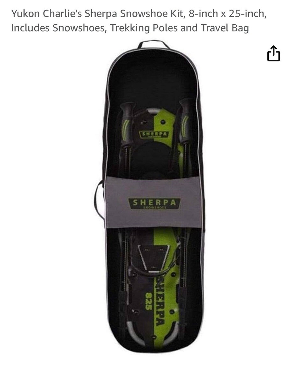 Yukon Charlie's Snowshoes Sherpa 825 KIT (includes poles, bag