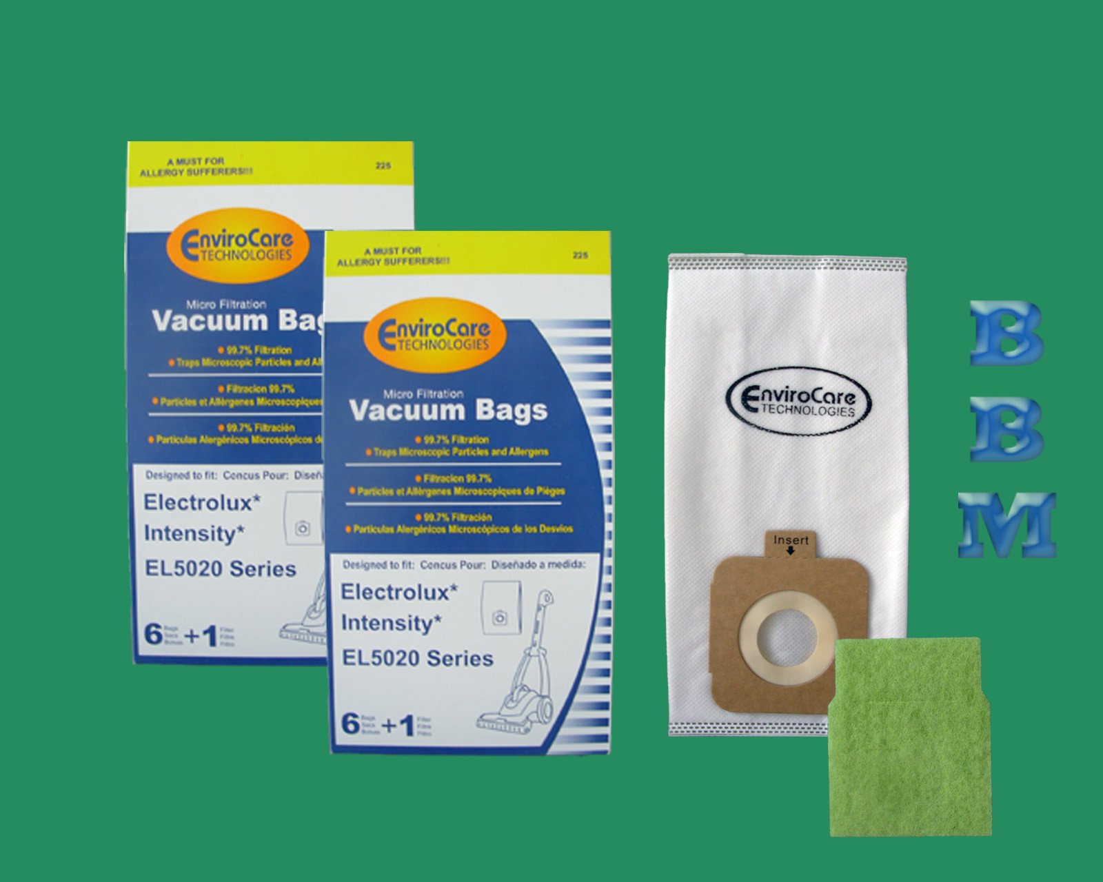 12 Electrolux EL5020 EL206A Bags &1 Filter Vacuum Cleaner Intensity