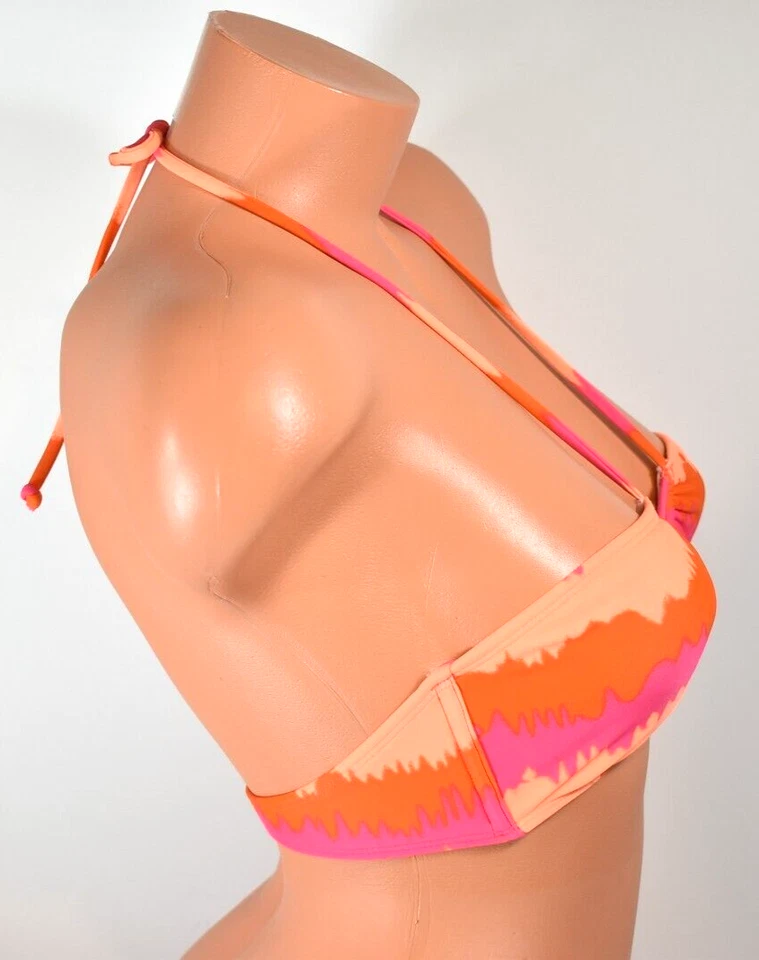 Top de bikini para mujer Roxy naranja/rojo talla S nuevo con etiquetas Foto 4 de 4