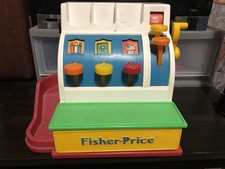 Vintage 1990 Fisher Price Cash Register Working 2044 TESTED