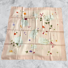 Unused HERMES Carre 90 Des Fleurs pour le Dire Silk Scarf W 90cm Japan New 