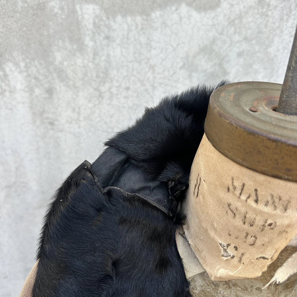 Vintage 1930s Brown Wool Coat Fur Collar Long Sleeve Belted Art Deco Jacket - Image 4 of 4