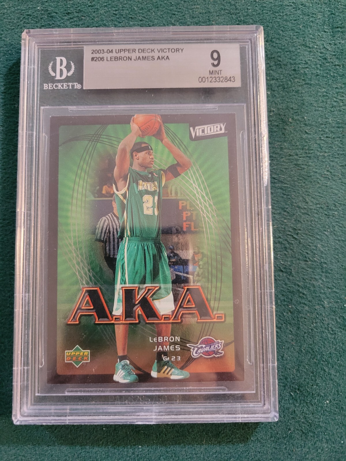 2003-04 Upper Deck Victory #206 Lebron James AKA BGS 9 Rookie