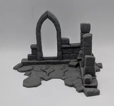Grimdark Gothic Ruins Terrain 28mm Plastic Model Tabletop Wargames D&D