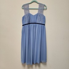 Asos Maternity Dress 10 Baby Blue Lace Whimsy Fairy Garden Photos Beach Flowy