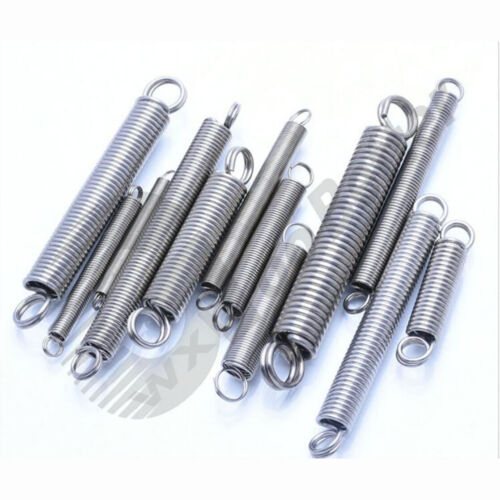 Extension Tension Spring A2 stainless steel Wire Dia.=0.6mm OD=5~6mm Loop Ends - Picture 1 of 12