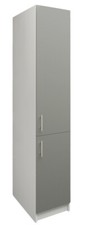 JD Greta Kitchen Tall Larder Unit Fixed Height 400mm Storage Cabinet – Grey Matt