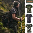 GAME Men's Camo T Shirt Camouflage Top Army Military Hunting Fishing Trekking