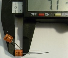 100uf Electrolytic Capacitors - Radial Leads Various Voltages with Dimensions
