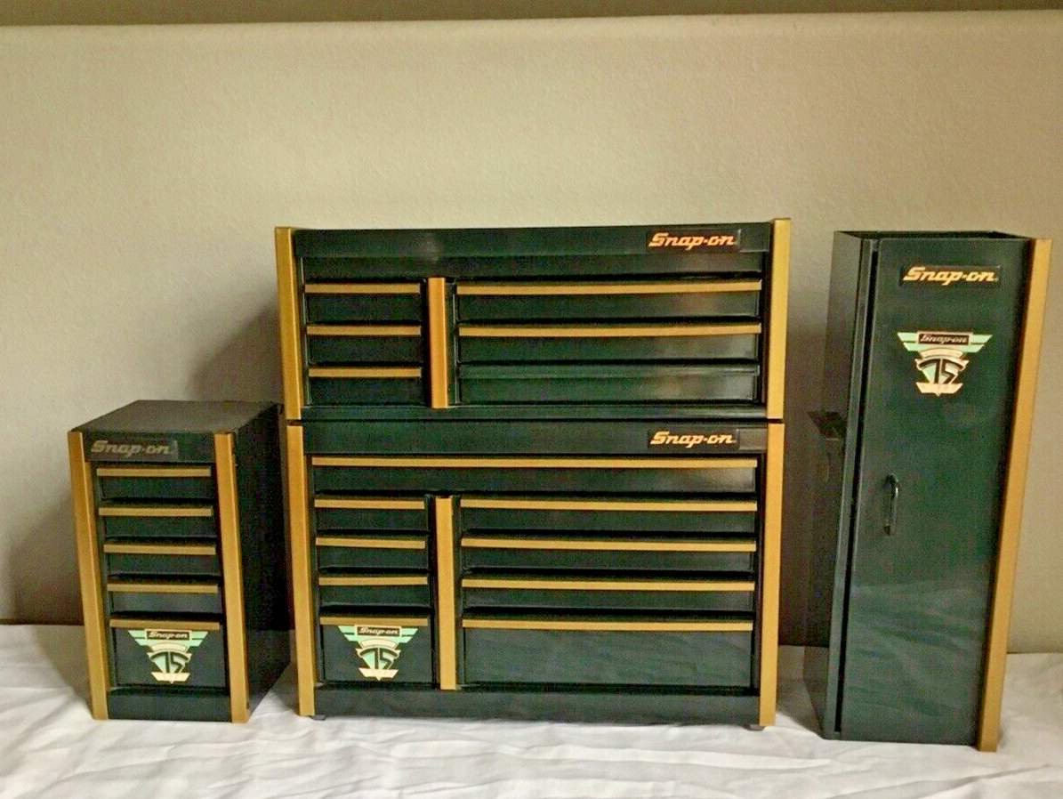 Snap-on 75th Anniversary Miniature Mini Chest Tool Box Green 4