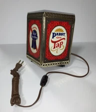 (VTG) 1960s Pabst Beer On Tap Gibson Girl Cash Register Light Up Back Bar Sign 