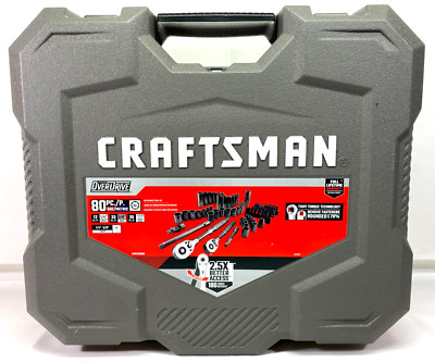 Craftsman CMMT99080 OVERDRIVE 80 Piece Standard SAE & Metric Mechanics Tool Set