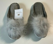 BCTEX COLL Women's Cozy Velvet Memory Foam House Slipper,Ladies Fuzzy Grey 7-8