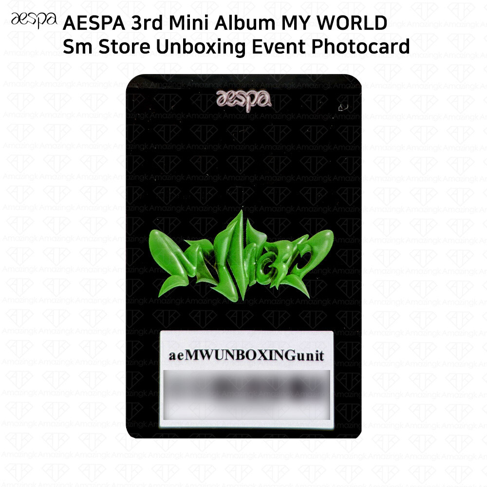 aespa カリナ my world unboxing トレカ コンプ aespa カリナ my world unboxing トレカ コンプ