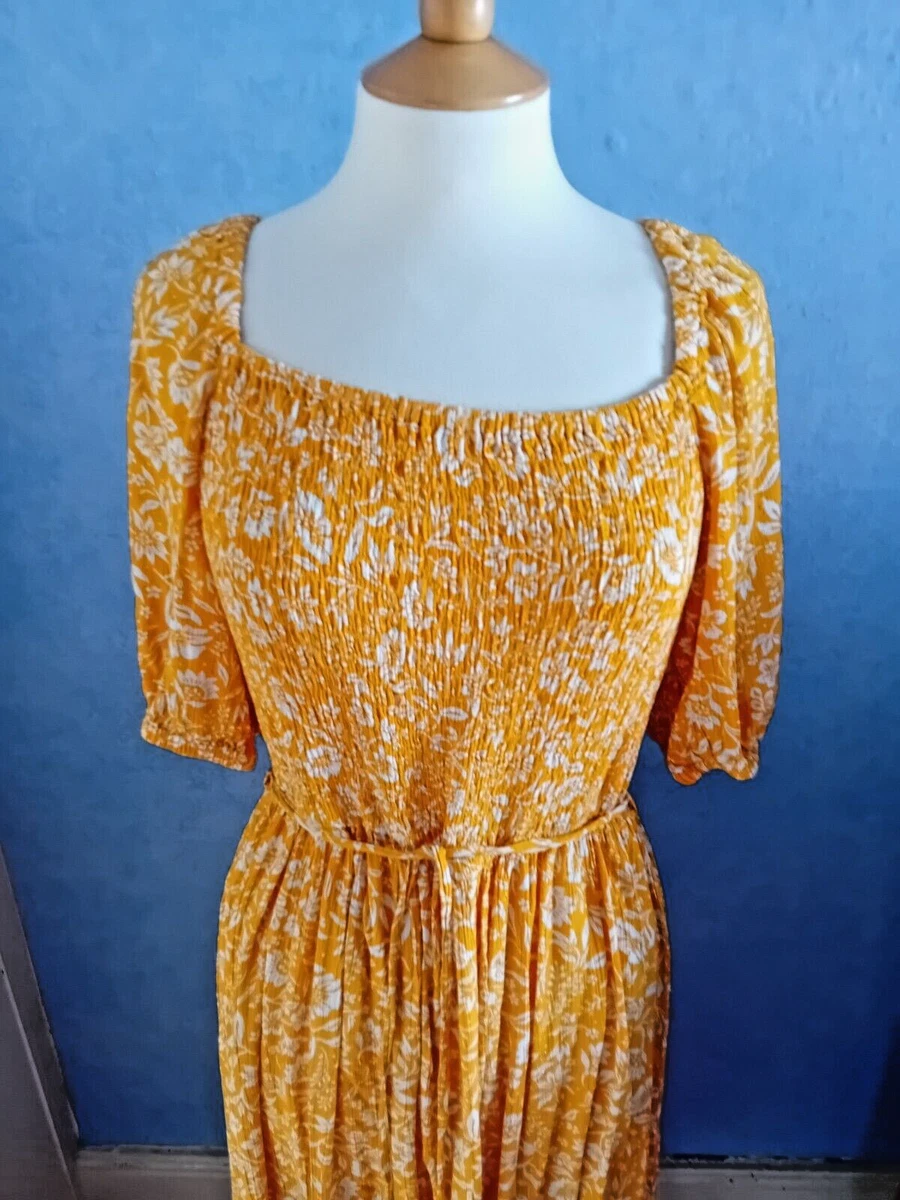 Tesco yellow hotsell floral dress