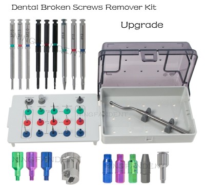 Dental Universal Implant Broken Screw Removal Kit Guide Claw Reverse Drill Tap