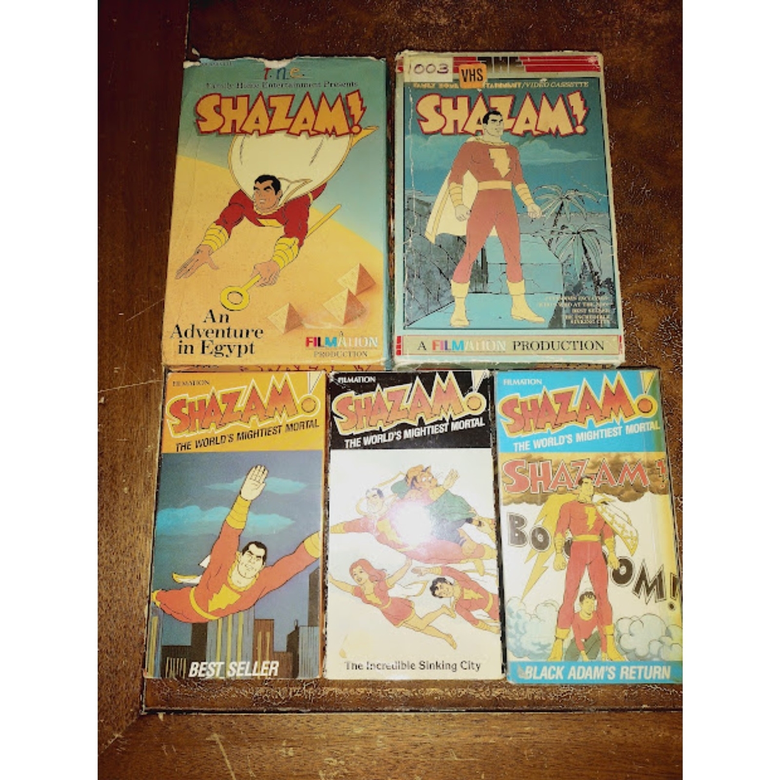Lot of 5 Shazam VHS Tapes Vintage Episodes On VHS Tapes eBay